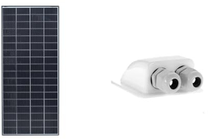 Enjoy Solar PERC Mono 200W 12V panneau solaire panneau solaire photovoltaïque & Offgridtec 006420 Passe-toit 2 entrées pour camping-car, caravane et bateau Passe-câble