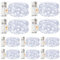 btfarm 10 Pack Fairy Lights Battery Operated with Timer, 2M 20LED Small Sliver Wire String Lights Waterproof, Mini DIY Christmas Light Indoor Outdoor for Bedroom Party Tree Jars, Cool White