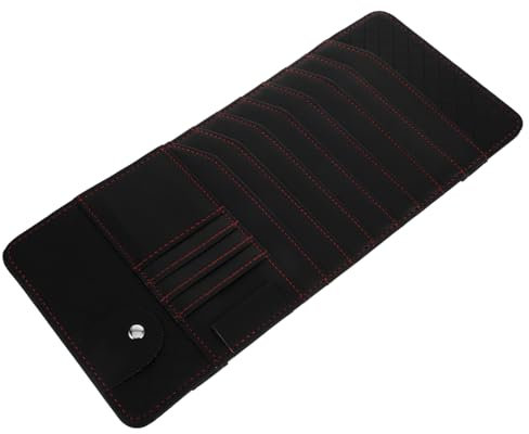 SEWOART Cd Case Holder Car Visor Organizer Bag Vehicle Cd Storage Case Sturdy and Portable Black