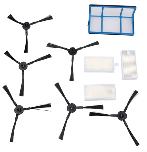 Eccezionale kit per aspirapolvere, kit di ricambio per robot aspirapolvere, per Medion MD16192 MD18500 MD18501, filtro efficiente spazzola laterale, perfetto per ILIFE V3 V3s V5 V5s V5s Pro
