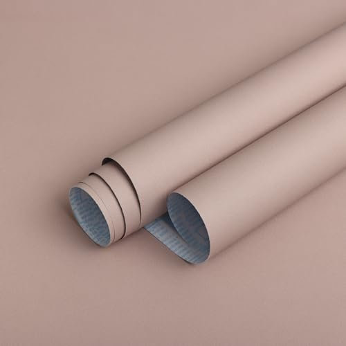 Timeet Lámina adhesiva rosa mate para muebles, autoadhesiva, rosa oscuro, papel pintado autoadhesivo rosa, vinilo para muebles, 40 x 1000 cm, resistente al agua, para muebles, pared, armario