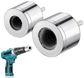 Yozexin Copper Pipe Cleaner For Drill, Drill Tube Cleaning Brush, Full Metal Drill Tube Cleaning Brush,Car Accessories (15mm＋22mm)