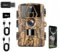 Wildkamera mit 8K Video, 60MP Full HD, WLAN & Handyübertragung APP, Bewegungssensor, Nachtsicht, 0,1s Auslösezeit, Infrarot Wildtierkamera, Wasserdicht IP66, inkl. 32G Speicherkarte & Kartenleser