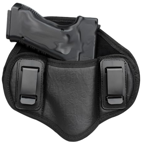 Saituo Home Waffenholster, Concealed Carry Pistolenholster, Holster Pistole für Männer Frauen, Wasserdicht und Verschleißfest, Gelten Klein und Großpistolen Rechts und Linkshänder, Schwarz