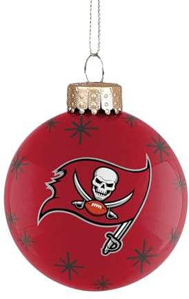 NFL Tampa Bay Buccaneers Baumschmuck Glass Ball Glas Kugel Anhänger Ornament Weihnachtsbaum