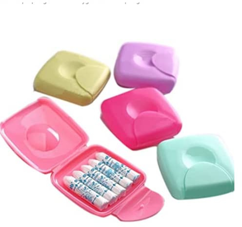 Tampons-Aufbewahrungskoffer, Damen-Hygiene-Tampons-Etui, Halter für die erste Periode, zufällige Farbe