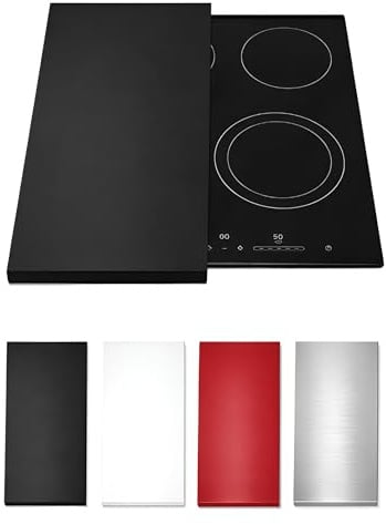 HOMELAY Tapa para vitrocerámica. Tapa cocina inducción (No GAS). 55 x 33 x 2,5 cm. Muy resistente. Hecho en España. Protector de vitroceramica, cubrevitroceramicas (1, Negro)