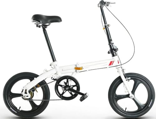 QKBMFK Mini-Faltrad, Ultraleichtes 16-Zoll-Citybike, Maximale Traglast 150 Kg, Lässt Sich In Nur 10 Sekunden Zusammenklappen. Der Rahmen Besteht Aus Verstärktem Kohlenstoffstahl B,16in