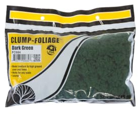 Woodland Scenics WFC684 Foliage Material Dark Green 82g