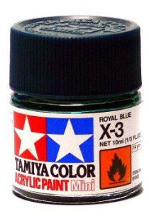RCECHO Tamiya Model Color Acrylic Paint X-3 Royal Blue Net 10ml 81503 with Full Version Apps Edition