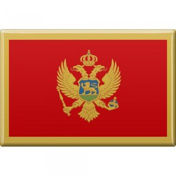 Kühlschrankmagnet - Länderflagge Montenegro - Gr.ca. 8x5,5 cm - 38088 - Magnet