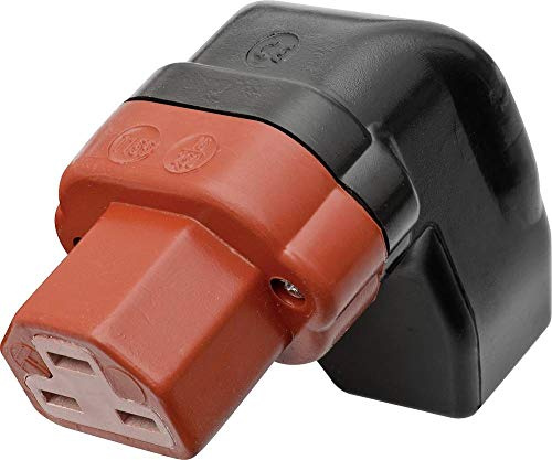 Kalthoff 444004 Warmgeräte-Steckverbinder 444 Buchse, gewinkelt Gesamtpolzahl: 2 + PE 16 A Schwarz, Rot 1 St.