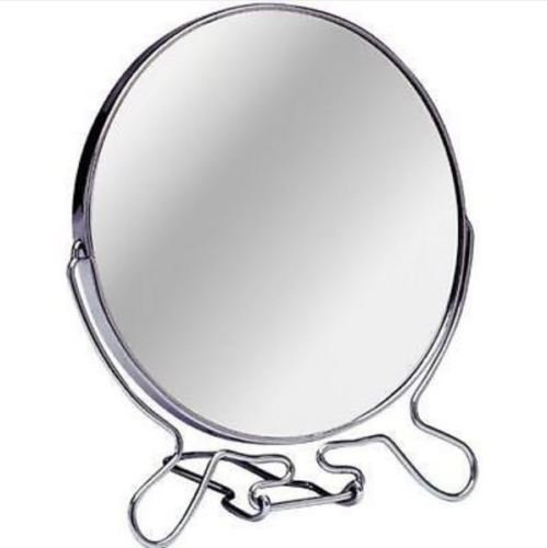 4 Inch Cosmetic Make Up Shaving Magnifying Round On Stand 2 Sided Mirrors (10 centremetres))