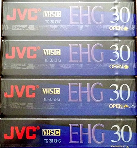JVC EHG (Extra Hoch Grade Compact) 30 VHS C 4 Stück