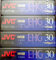 JVC EHG (Extra Hoch Grade Compact) 30 VHS C 4 Stück