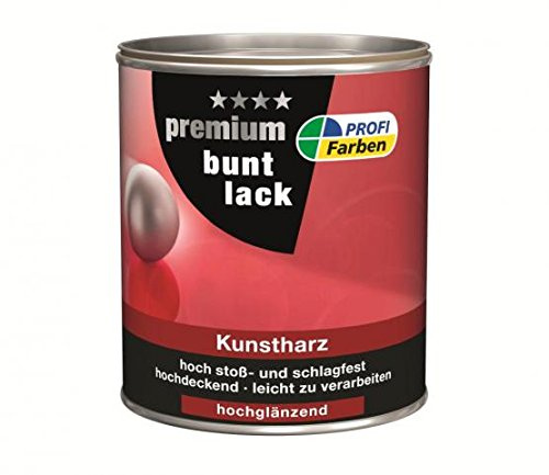 ProfiFarben Premium Buntlack Kunstharz hochglänzend 0,75 L Farbwahl, Farbe (RAL):RAL 9005 Tiefschwarz
