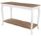elbmöbel Konsole Sekretär weiß braun antik Landhaus Schublade beige Massiv Holz Tisch (120 x 50 x 80)