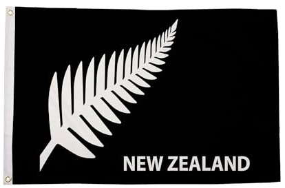 Bandera grande de helecho de Nueva Zelanda de 240 cm x 150 cm