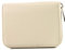 modamoda de P04 Portefeuille pour femme, en cuir véritable, court, style italien, Beige crème., Small