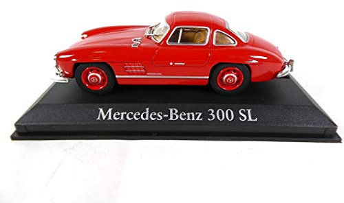 OPO 10 - Miniaturauto kompatibel mit Mercedes Benz 300 SL rot 1/43 (RBA23)