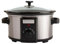 CHARLES BENTLEY 3.5L Capacity, Slow Cooker, Black, Removable Ceramic Bowl, Small, Stainless Steel, Tempered Glass Lid, Serves 2-3 People, 180W, 2 Heat Settings, Keep Warm Function (34x25.2x22.1cm)