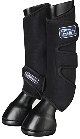LeMieux Tendon Chill Boots Kühlgamaschen schwarz, Größe:OneSize