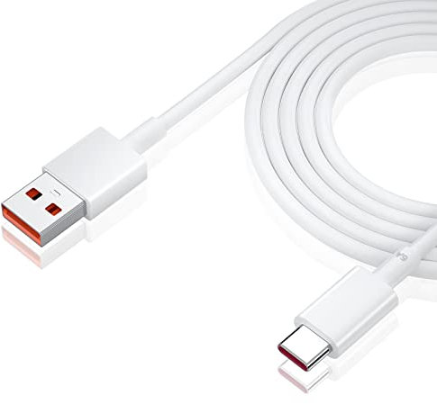 ACAGET 120W 6A Cavo USB Type-C 2M, Cavo USB C Ricarica Rapida per Redmi 14C Note 14 13 12 11S 10Pro per Xiaomi 14T 13T 12 Pro,Cavo Turbo di Ricarica per Xiaomi 15 14 Ultra Pad 7 6,POCO F7 F6 X7 M6 Pro