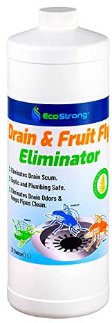 Fruit Fly Drain Treatment | Drain Fly Eliminator | All-Natural, Eliminates Gnats, Sewer Flies and More - Works in All Drains - 32 Fl Oz