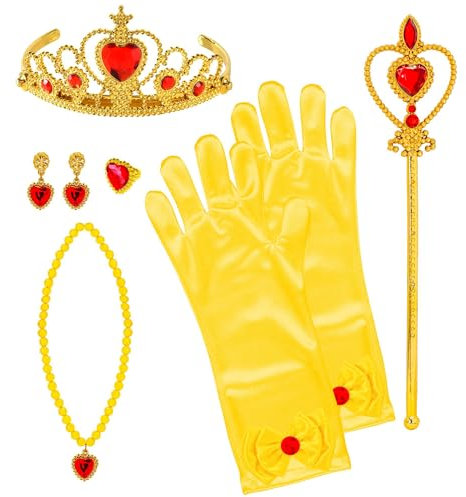 W WIDMANN MILANO Party Fashion - Prinzessinnen Zubehör für Kinder, Schmuck und Handschuhe, Königin, Accessoires, Faschingskostüme