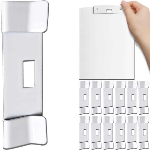 Takngjd Lamellenretter für vertikale Jalousien, Metall, Weiß, 12 Stück