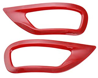 Innenarchitektur Autozubehör Nebelschlussleuchte Lampenabdeckung Für Jeep Für Grand Cherokee 2011-2020 (Color : Rosso)