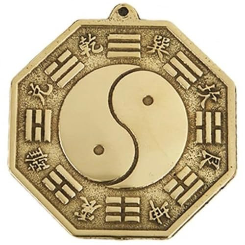Hrippy Chinesischer Feng Shui Tai Pagua Bagua Pakua Kupferspiegel Traditioneller Bagua -Spiegel Für Home Decoration Business Ornament