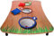 Bean Bag Toss Game Garden Outdoor Foldable Wooden Board Set Family Fun Game