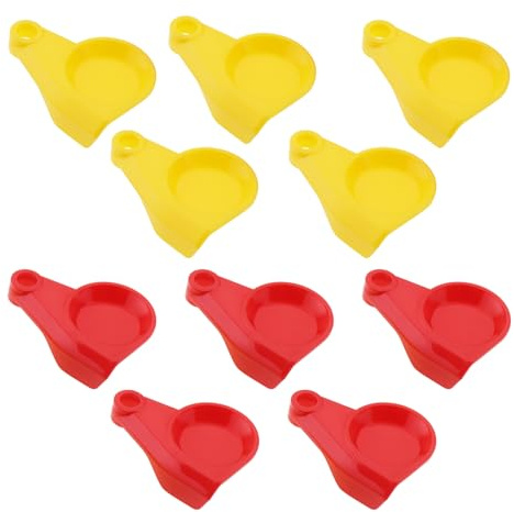 ECSiNG 10 tapas antipolvo M8 para cabeza de acoplamiento, color rojo y amarillo, cubierta de cabeza de embrague, tapa de repuesto, tapa estándar para camión y tractor