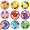 3D Puzzle Fidget Spinners For Kids Adults, Number Educational Handheld Gadget Desk Toy Finger Hand Spinner Goody Bag Fillers Gift Sicence Kit, Learning Toys Stocking Stuffer 9 Pack