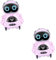 KOMBIUDA 2St Sound-Control-Roboter + Chaps Kinder Robot kit spielzeugroboter Toy Robots musiktisch Lustig Educational Toys Walk-Dance-Roboter RC-Roboter für Kinder Mini-Roboter Rosa