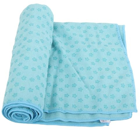 sojupcal Yogamatten-Bezug, rutschfest, Yogamatten-Handtuch, Fitness-Übungsdecke für Yoga, Fitnessstudio, 183 x 63 cm, für Hot Yoga, Bikram, Pilates und Yoga-Matten (Sky Blue)