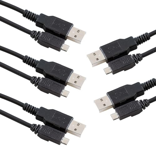 PEARL Ladekabel-Adapter: 5er-Set USB-2.0-Daten- & Ladekabel, USB-A auf Micro-USB, 80 cm (Micro-Datenkabel, Kabel mit Stecker, Verlängerungskabel)