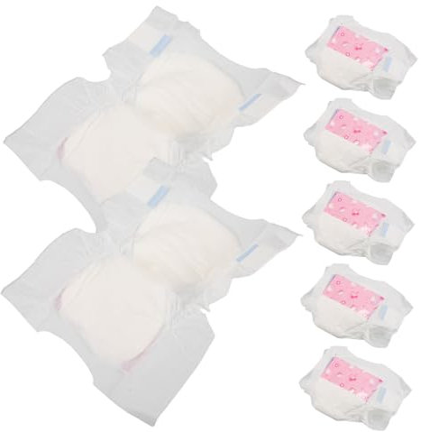 ibasenice 7stücke Wiederverwendbare Puppenwindeln Für Amerikanische Babypuppen Realistische Spielzeugwindeln Für Kreatives Spielen Und Fantasievolles Rollenspiel