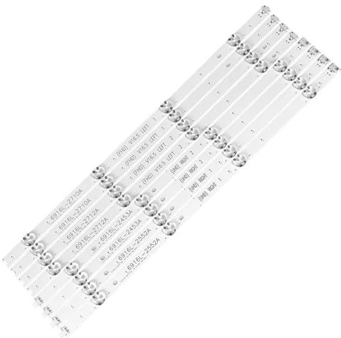 TVAAGHBCBR 4 Paare/Satz 3V 1W TV Led-hintergrundbeleuchtung Streifen Kompatibel for LG 49 Zoll 49UH661V 49UH67IV 49H6500 49UH6507 49UH6509 49UH650 49UH676V 49UH6800