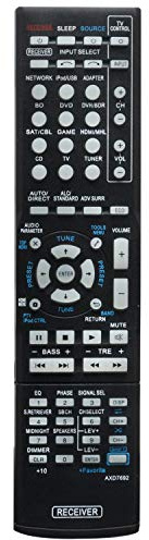 VINABTY AXD7692 AXD7664 Ersetzt Fernbedienung passend für Pioneer 7.1-Kanal | AV A/V Receiver System 8300766400011IL VSX-1022-K VSX-822 VSX-823 VSX-5231 VSX-528 VSX-828 VSX-43 VSX-823-K