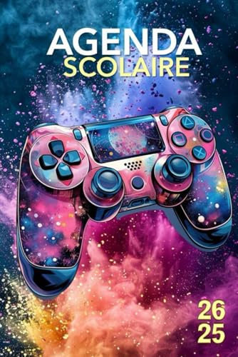 Agenda Scolaire Gamer: 2025 2026 Manette De Jeu | Planificateur Hebdomadaire Une semaine sur 2 pages | Étudiants - Collège - Lycée - Primaire