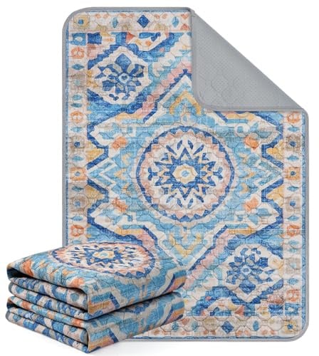 Aruiliya Reusable Washable Puppy Pads, 2 Pack Dog Training Pee Pads with Anti Slip Bottom, Super Absorbent and Leak-Proof for Floor, Crate, Potty Training (45 x 60cm)