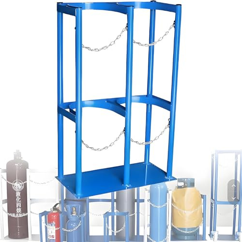 Porte-bouteilles de gaz robuste à fixer au sol pour le stockage et le transport, pour atelier et camping-car