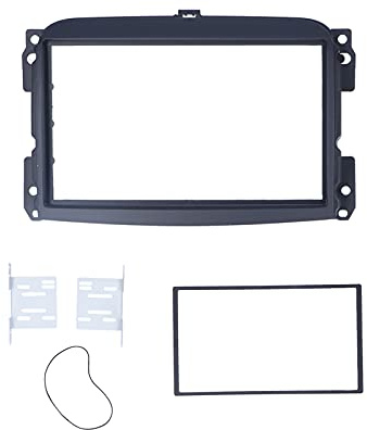 2-DIN-Stereo-Radio-Navigationsblende mit DVD-Audio für 500L (2012–2015) – Robustes ABS-Material, Nahtlose Passform, einfache Montage