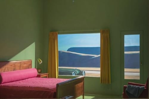 SGFGAD FHYWQ Edward Hopper Poster Stillleben Szenerie Moderne Leinwandmalerei《Hotel》Von Edward Hopper Wandkunst Sammle Drucke für Wohnkultur 60x40cm ungerahmt