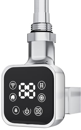 300w Cleo Square Smart WIFI Chrome Thermostatic Electric Element