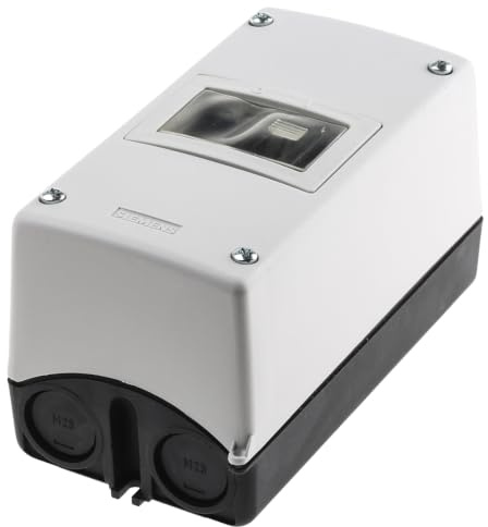 Siemens 3RV1913-1CA00 Moulded-Plastic Enclosure for Wall MOUNTING, Degree of Protection IP55, with N and PE Terminal, 54MM, White