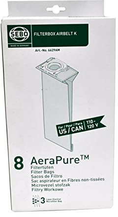 Sebo Air Belt Upright Staubsaugerbeutel Typ K