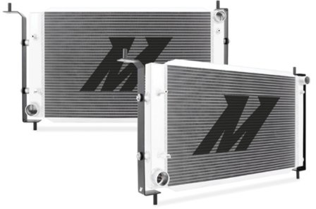 Mishimoto MMRAD-MUS-96B Bracketed Aluminium Radiator Compatible With Ford Mustang Manual 1996 Silver